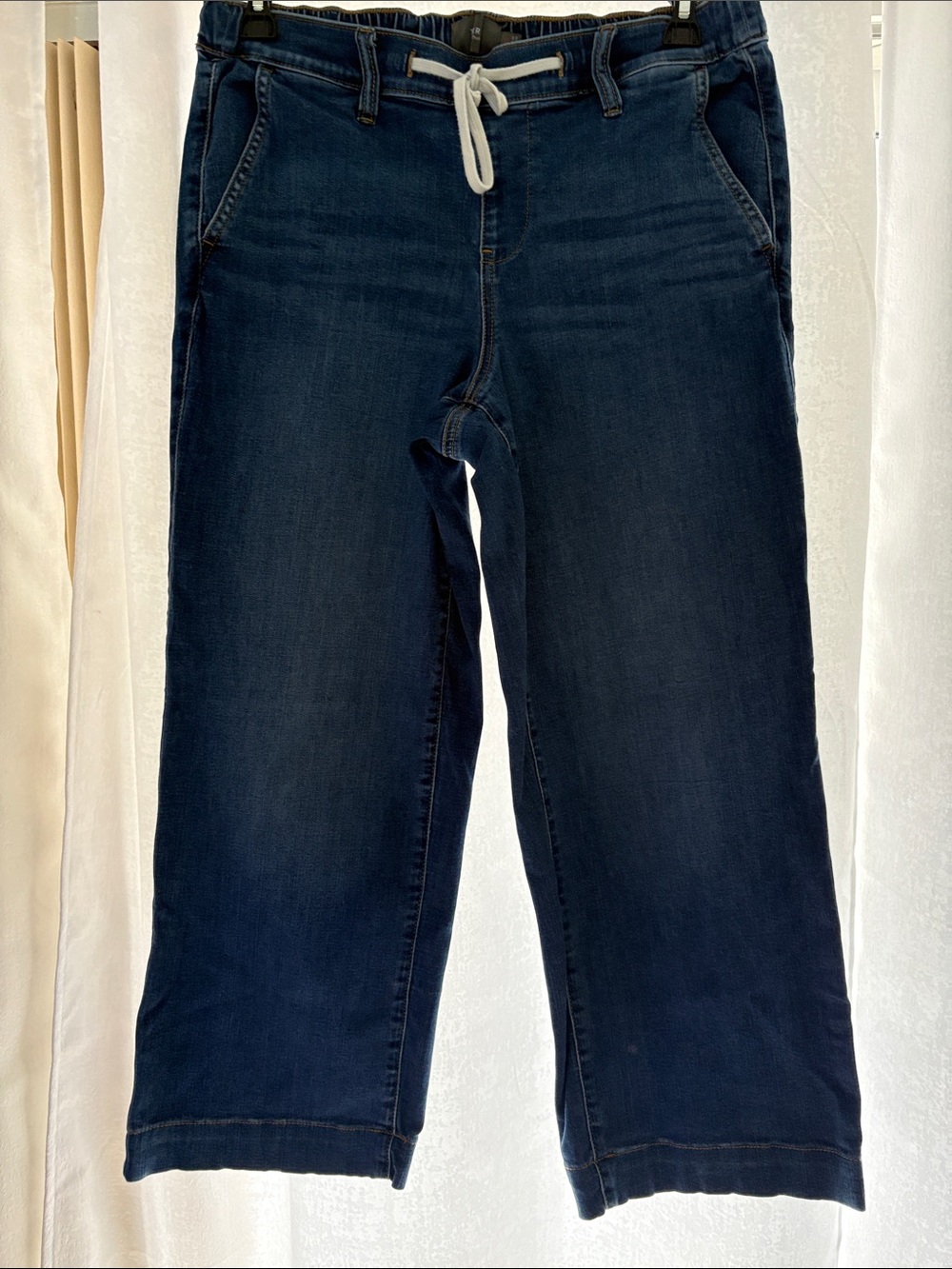 torrid Sz 0 Short 10-14 misses Dark Indigo Drawstring Straight-Leg Jeans
